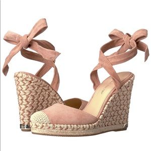 Ivanka Trump Winikka Espadrille Lace Up Wedge Heel